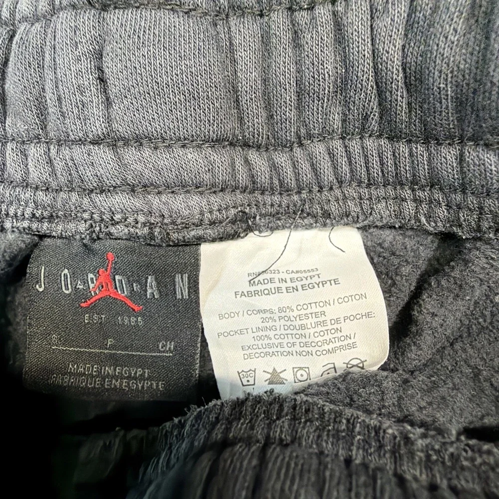 Air Jordan Fleece Sweatpants Mens Small Black Jumpman Basketball Jogger Pants